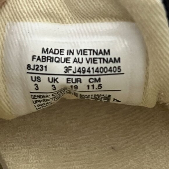 Baby Chuck Taylor All Star Cribster Canvas Black/White Size 3 - Picture 7 of 7